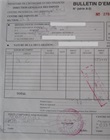 Bulletin d'émission de l'avis d'imposition